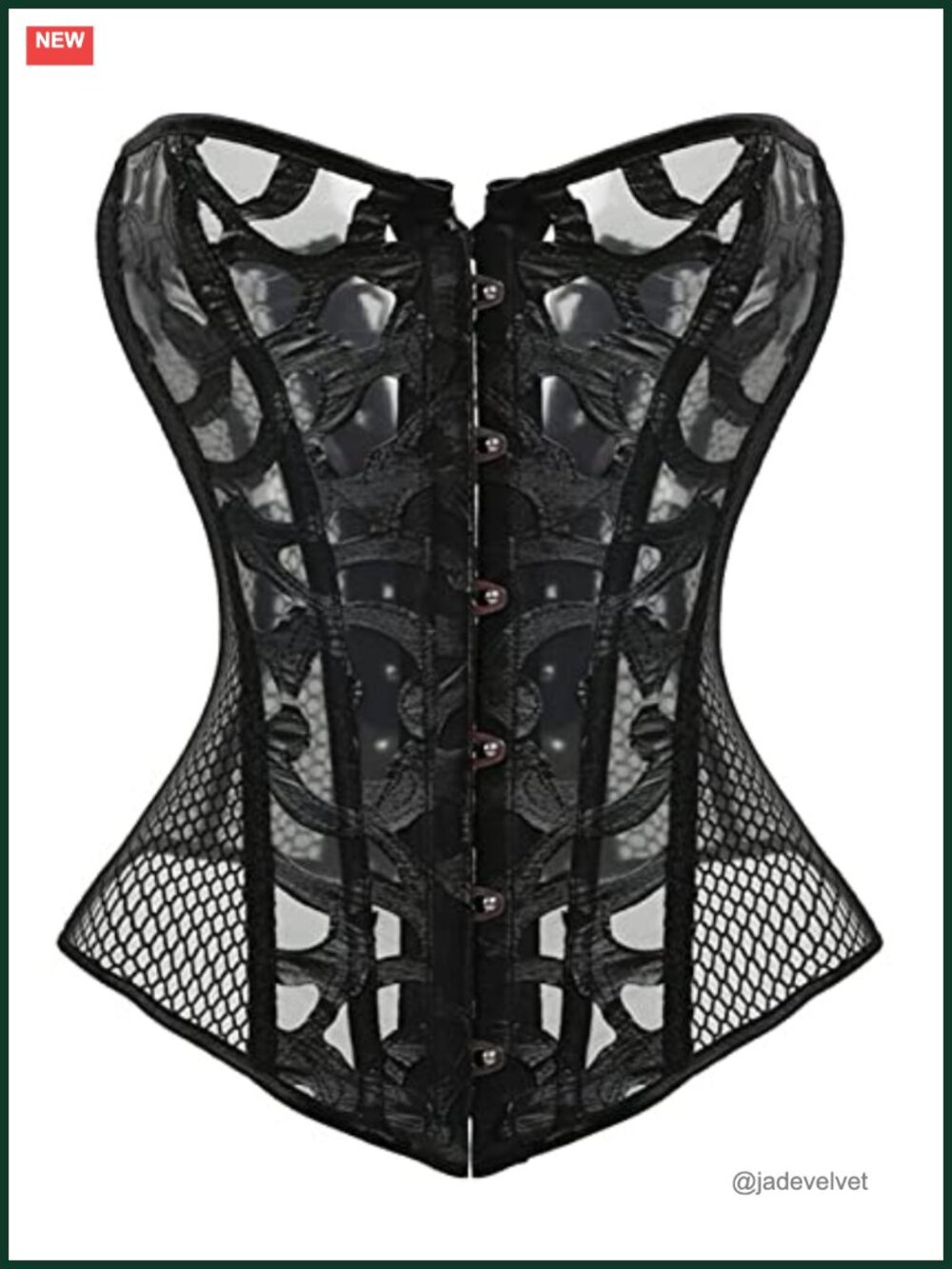 Satin Overbust Corset Top Lace Up Bustier Shapewear